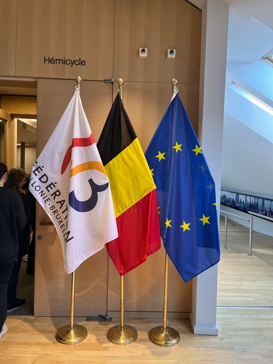 Visite du Parlement de la Fédération Wallonie-Bruxelles et rencontre avec Madame Caroline Désir, Ministre de l'Education